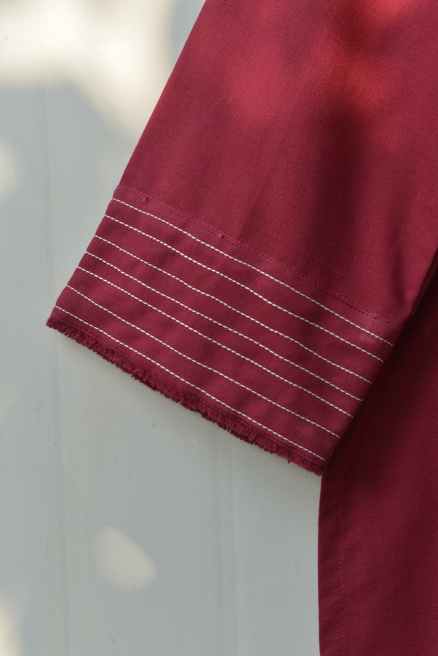 MAROON EMBROIDERED KURTA
